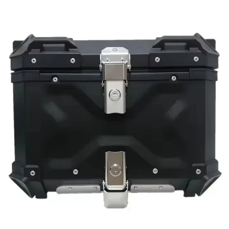 

High Quality 45L Black Aluminum Alloy Rear Motorcycles Top Food Delivery Conveniencycle Tail Box Hot Selling
