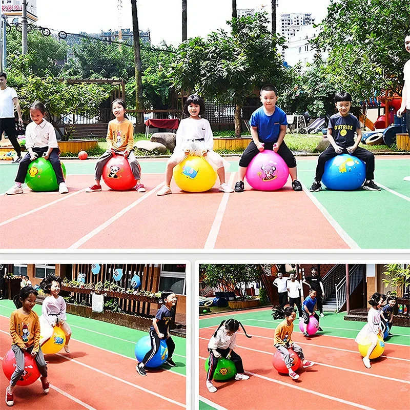 Giocattoli gonfiabili per bambini Palla gonfiabile in corno di capra Palla da salto gonfiabile Allenamento sensoriale morbido, Interazione genitore-figlio