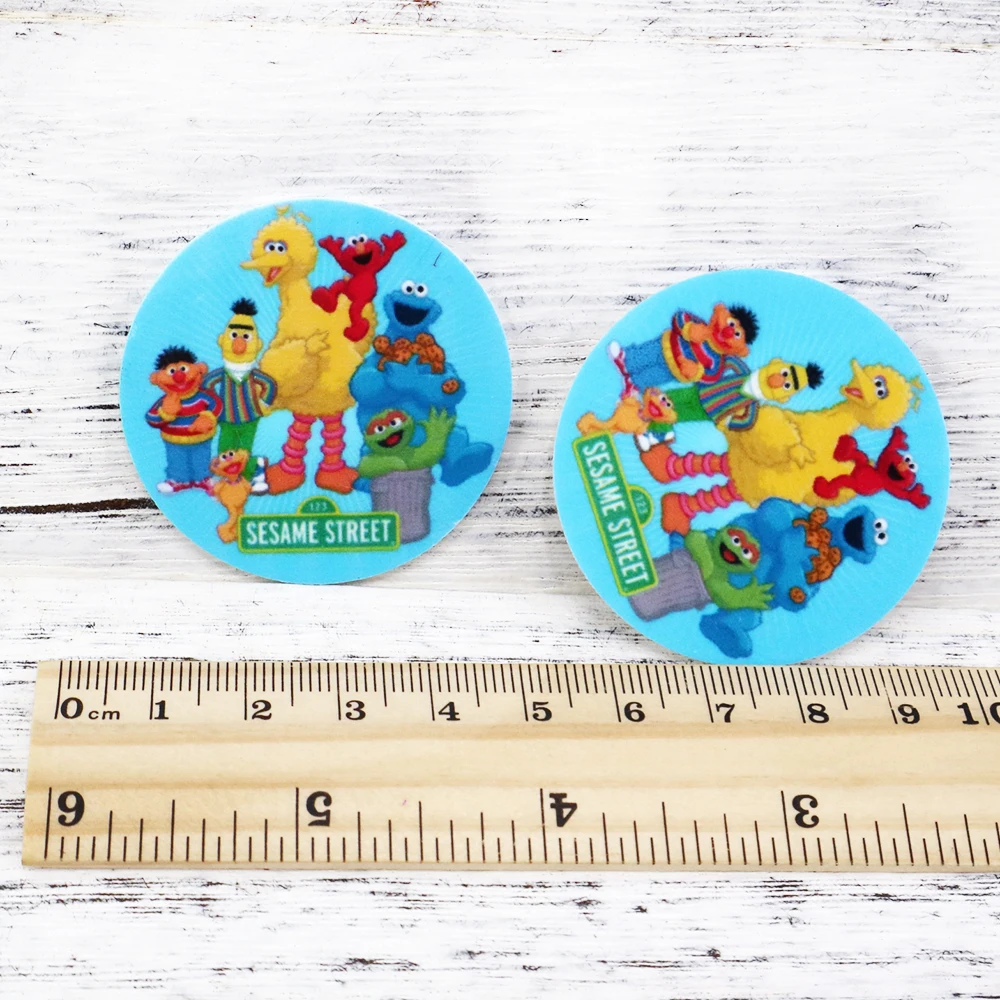 10pcs cookie monster Planar Resin Flatback Cartoon Resin for Crafts Jewelry Making Birthday Girl DIY Accessorie Headwear