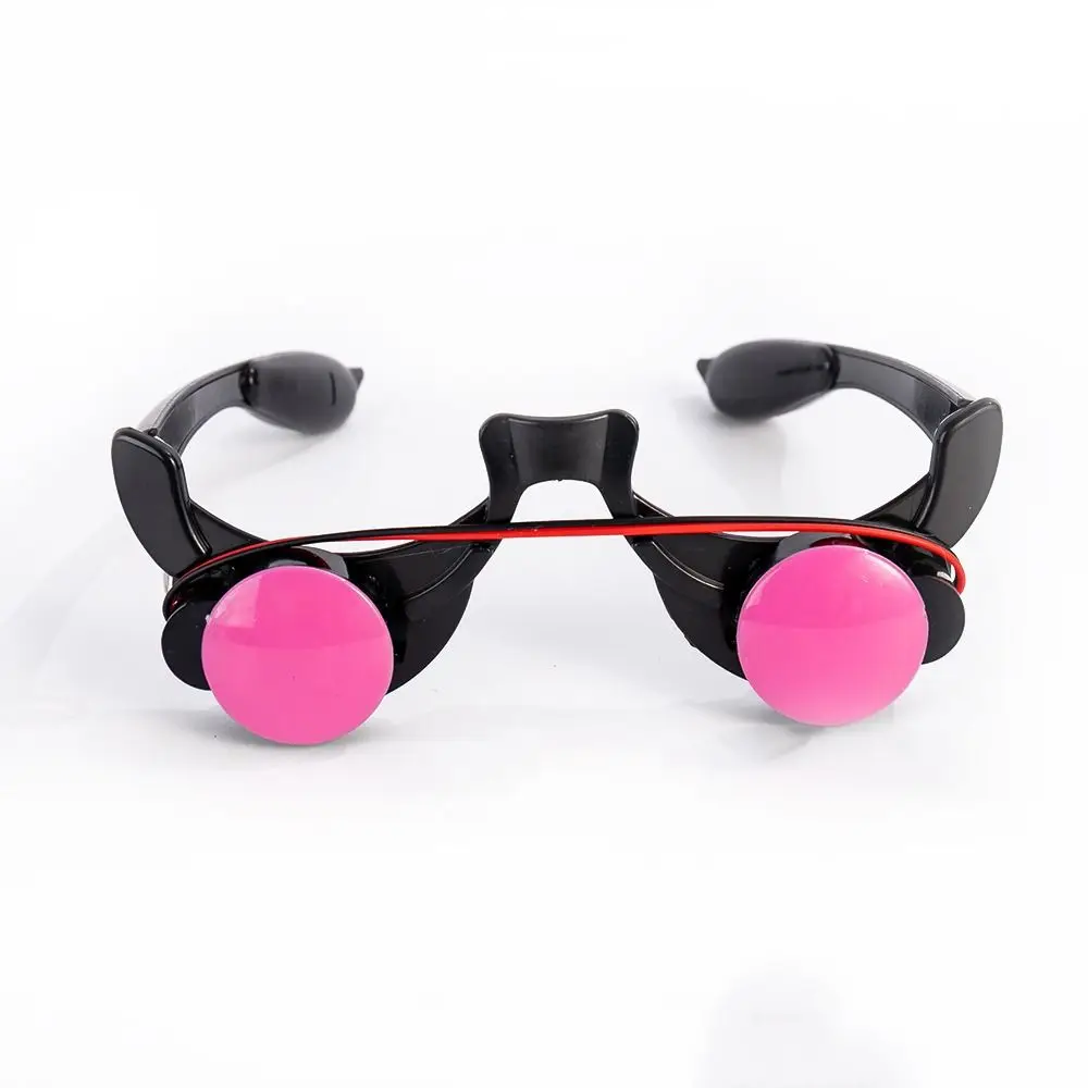 Rekwizyt imprezowy LED Luminous Glow okulary dekoracje klaun Cosplay śmieszne czerwone oczy moda nowość Halloween podświetlane okulary LED