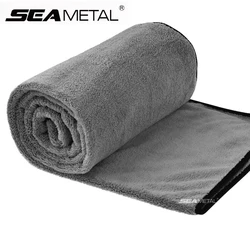 SEAMETAL Toalla de microfibra para lavado de coches, 100x40cm, toallas de limpieza de coche sin pelusa, paño de secado ultrasuave, herramientas de lavado para detalles de coches