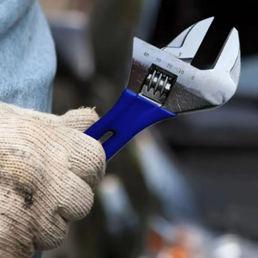 

Ergonomic Design Adjustable Wrench Large Opening Multi-Function Bathroom Wrench Lightweight Extra Wide Jaw Universal Spanner