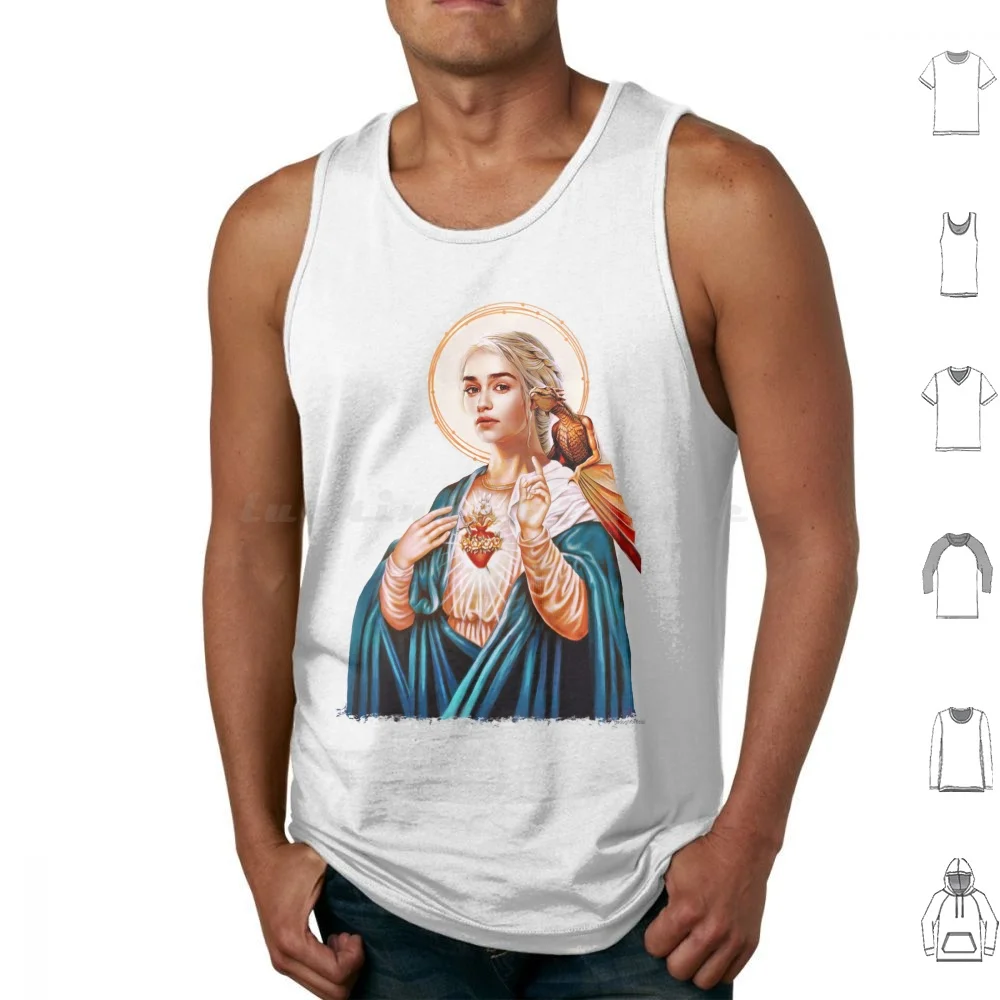 Saint Daenerys Tank Tops Print Cotton