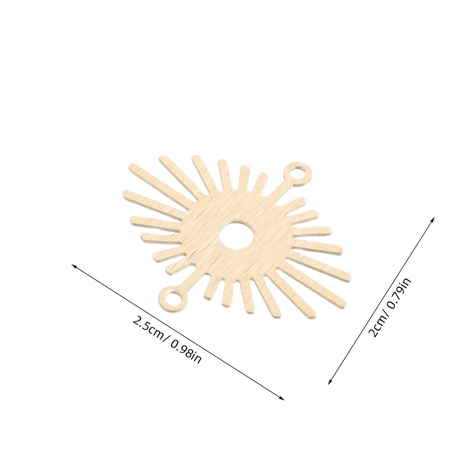 

20pcs Sunflower Jewelry Hollow Round Pendants Charm Connector Links Diy Bracelet Pendant Earring Accessories Craft Supplies