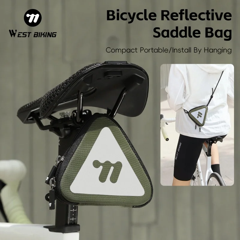 

WEST BIKING Мини-седло для велосипеда Портативная многофункциональная ручная сумка Велосипедная сумка Аксессуары для велосипеда Сверхлегкая светоотражающая велосипедная сумка