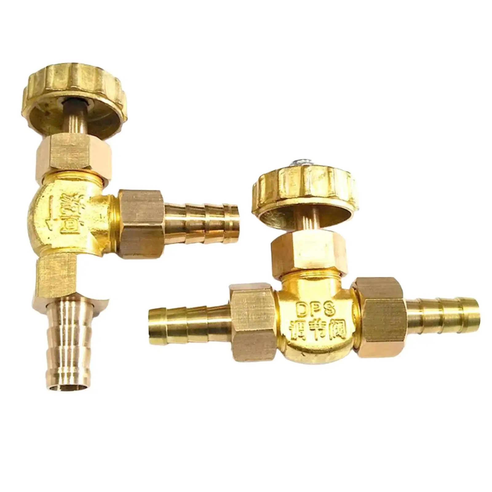 Fit Hose I/D 8mm 10mm Barbed Stright / Elbow Brass Needle Valve Adjustable Control Valve Gas Valve