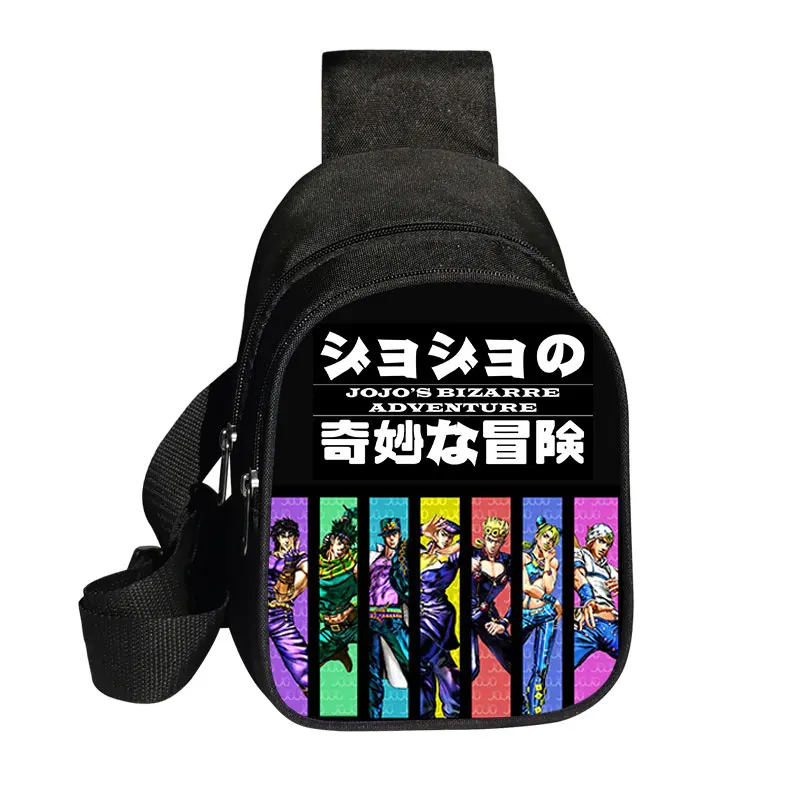 JoJo Bizarre Adventure Kira Yoshikage Cosplay Prop Killer Queen chest bags Teens School Rucksack Crossbody Bag Boys Shoulder Bag