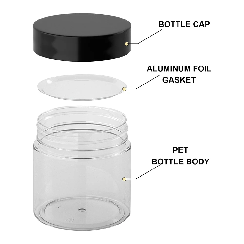 

2Pcs Portable Cream Box PP Containers Lightweight Travel Size Leak Proof Storage Bottle for Eye Cream FacialCream