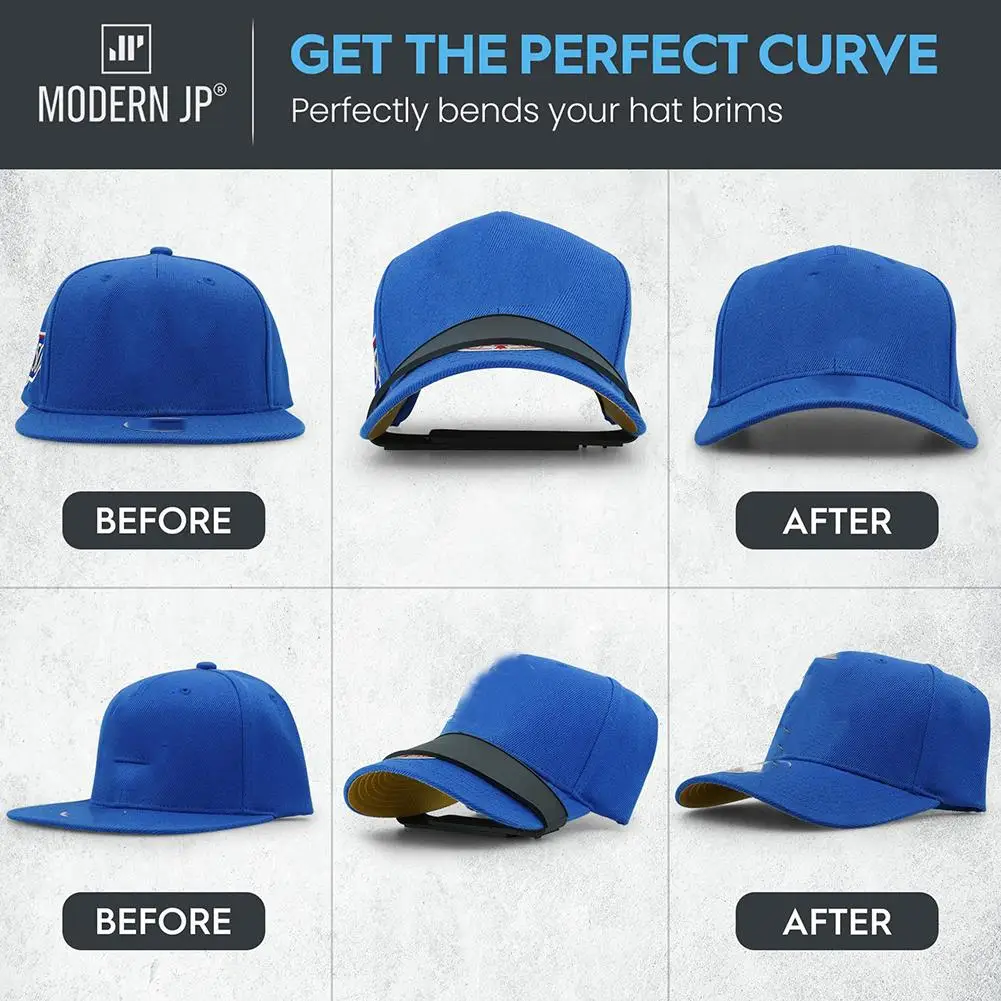 Reusable Hat Brim Bender Adjustable Baseball Hat Edge Curving Shaping Band No Steaming Required Hat Curves Accessories