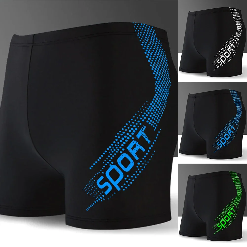 Beach Sports Men Bathing Trunks Comfortable Swimming Shorts For Men Shorts Comfortable Waistband Flat Angle Design