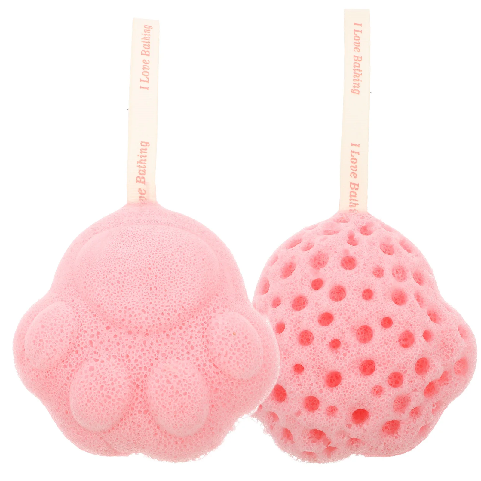 

2Pcs Honeycomb Bath Sponge Lovely Back Scrubber Shower Body Brush for Showering Exfoliating Clean Lovely Sponge