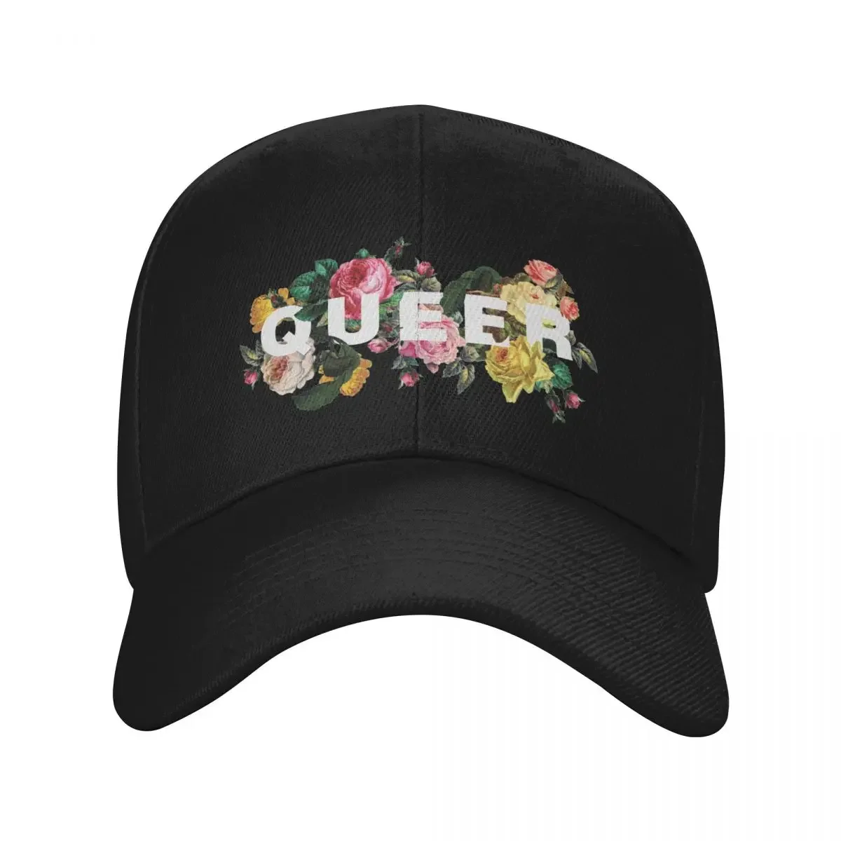 قبعة بيسبول Queer (الورود العتيقة). | -F- |   قبعة كبيرة الحجم Snapback قبعة أنثى للرجال