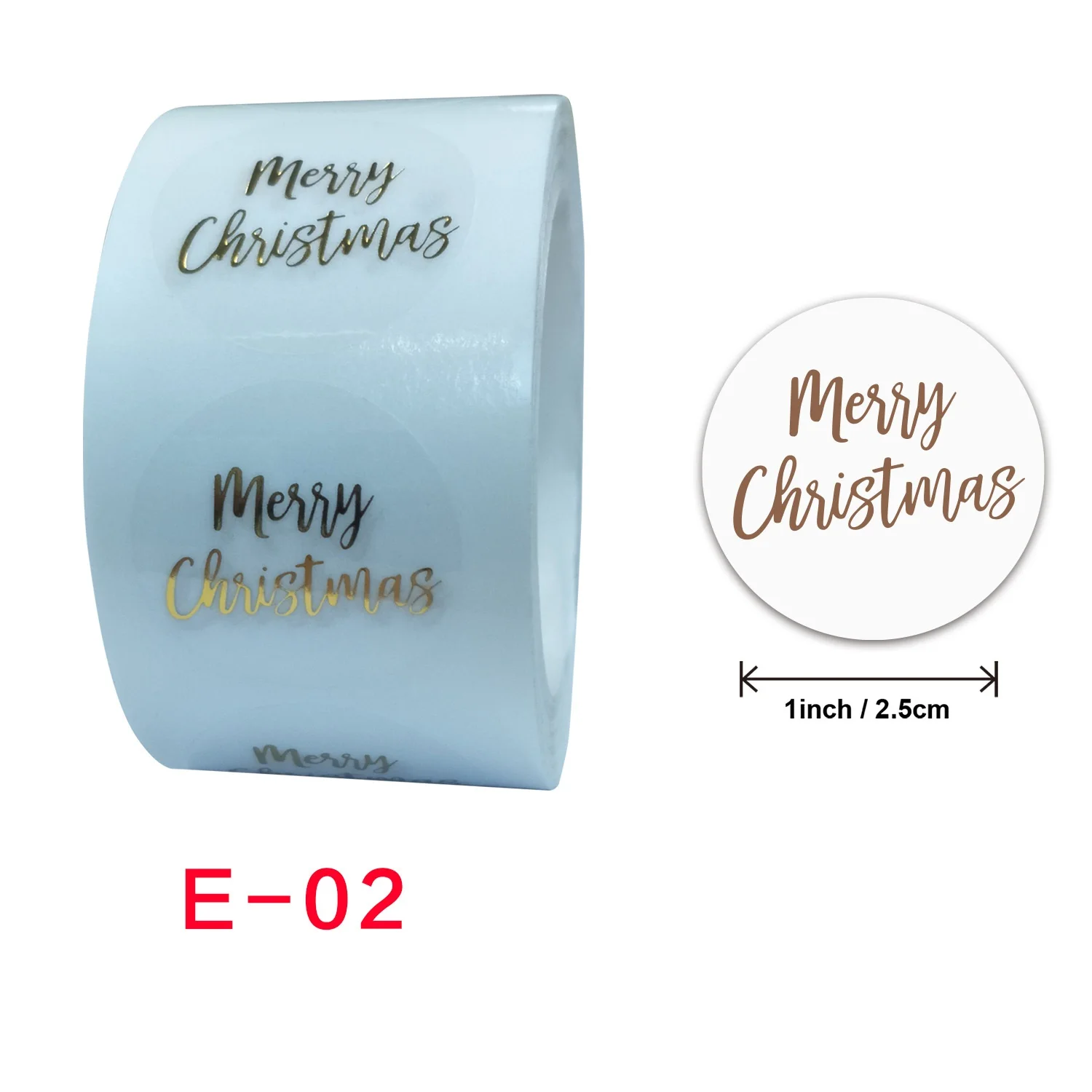 500pcs 2.5cm/1inch Thank You Merry Christmas Children Cute Game Sticker DIY Gift Sealing Label Decoration Supply