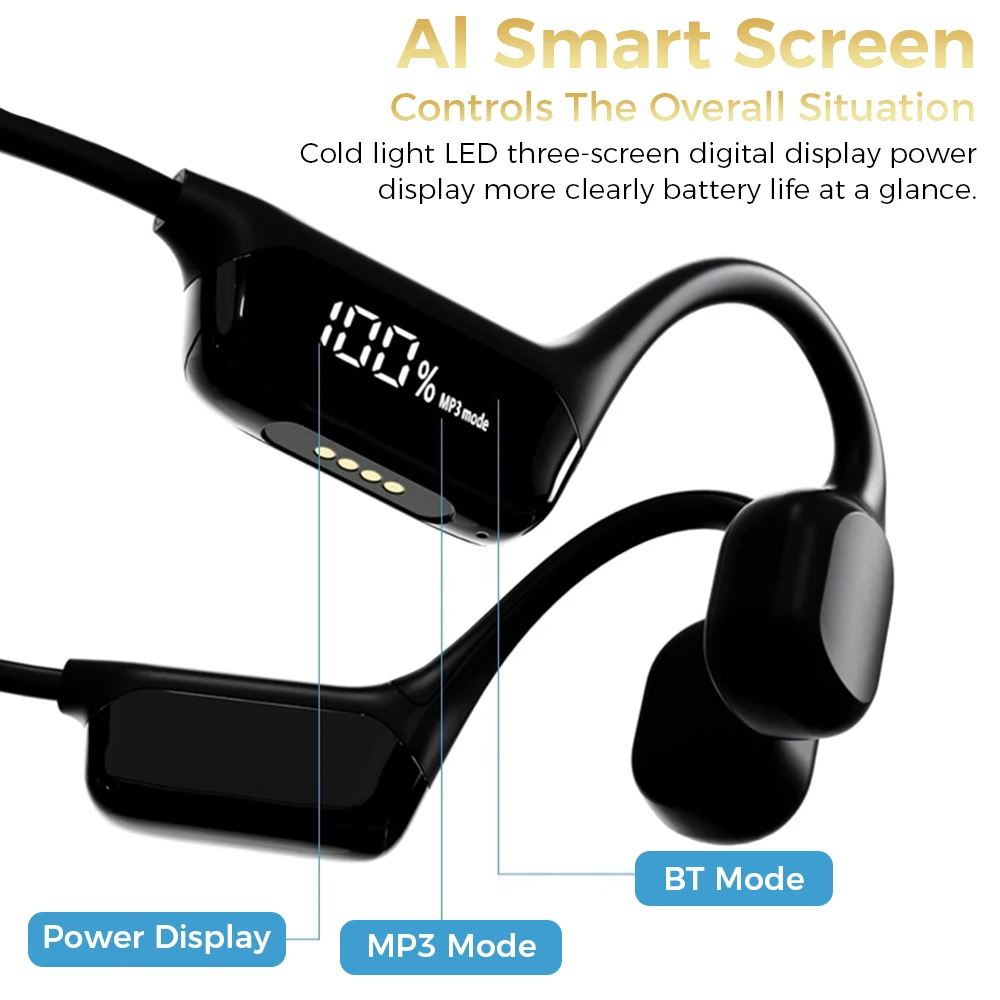 Imagem -05 - Fones de Ouvido de Condução Óssea Bluetooth 5.4 Fone de Ouvido sem Fio Ipx8 Impermeável para Natação Esportes Suporte Mp3 Player 32 gb Ram