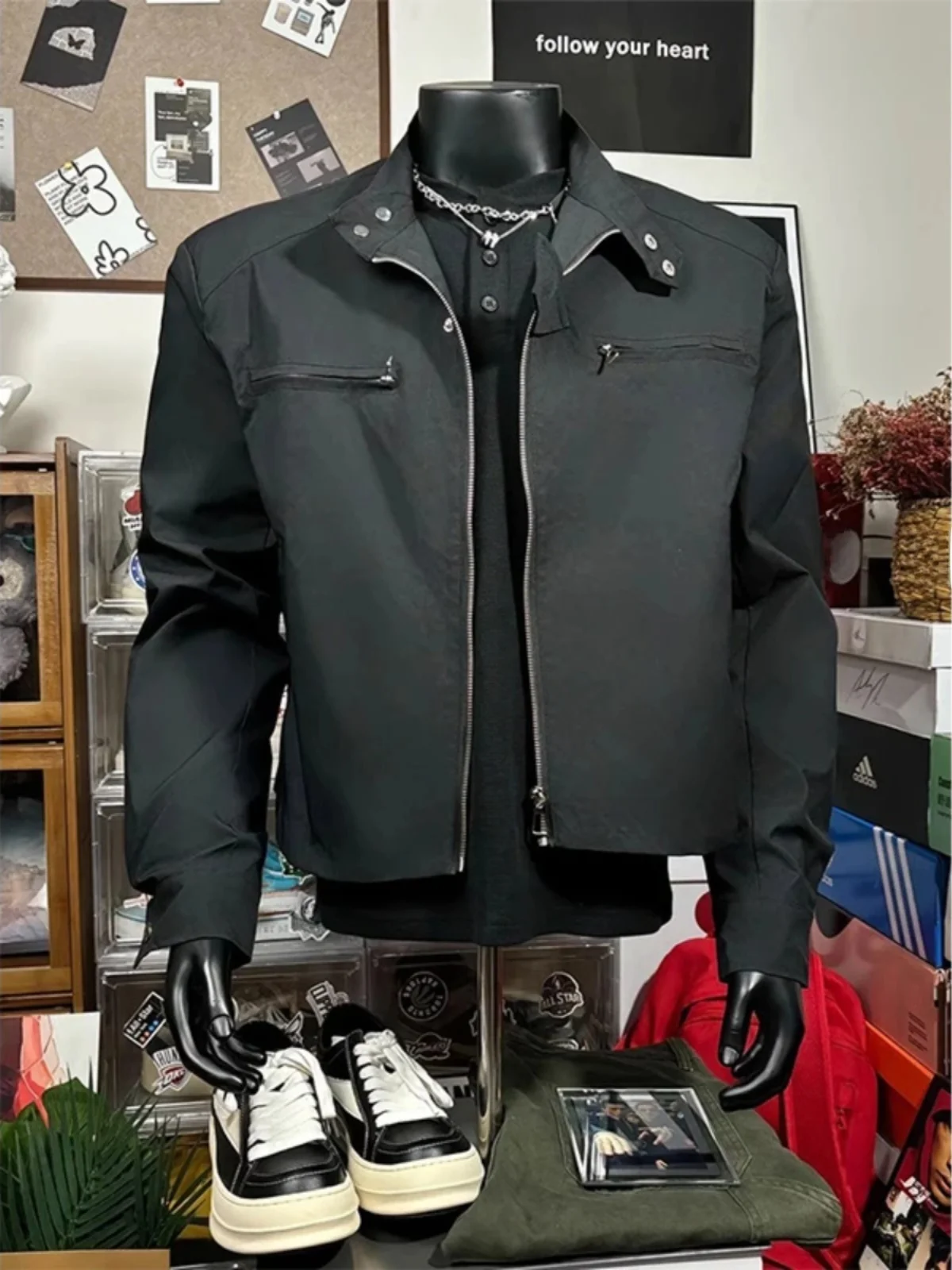 

Мужская куртка Bla ort Padded Shoulder, весна-осень, премиум-качество, стильная, в американском стиле, для работы, с застежкой-молнией