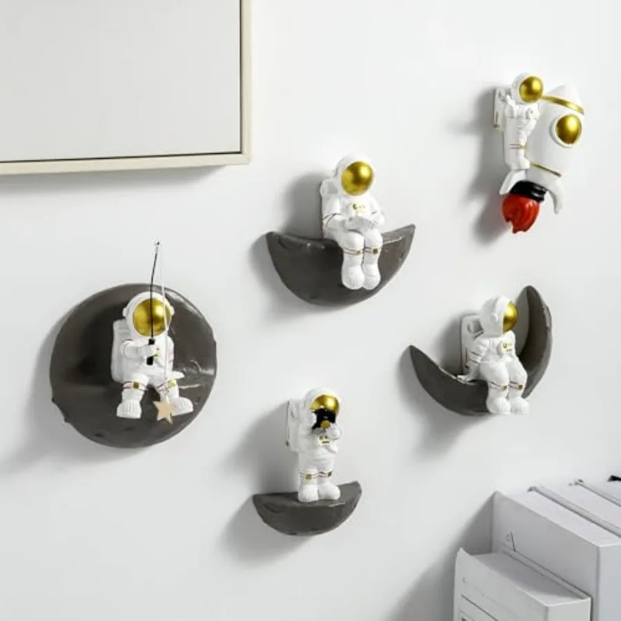 

Набор из 3 современных настенных скульптур для дома, декоративные элементы для спальни, украшения для детской комнаты, настенные украшения для гостиной.