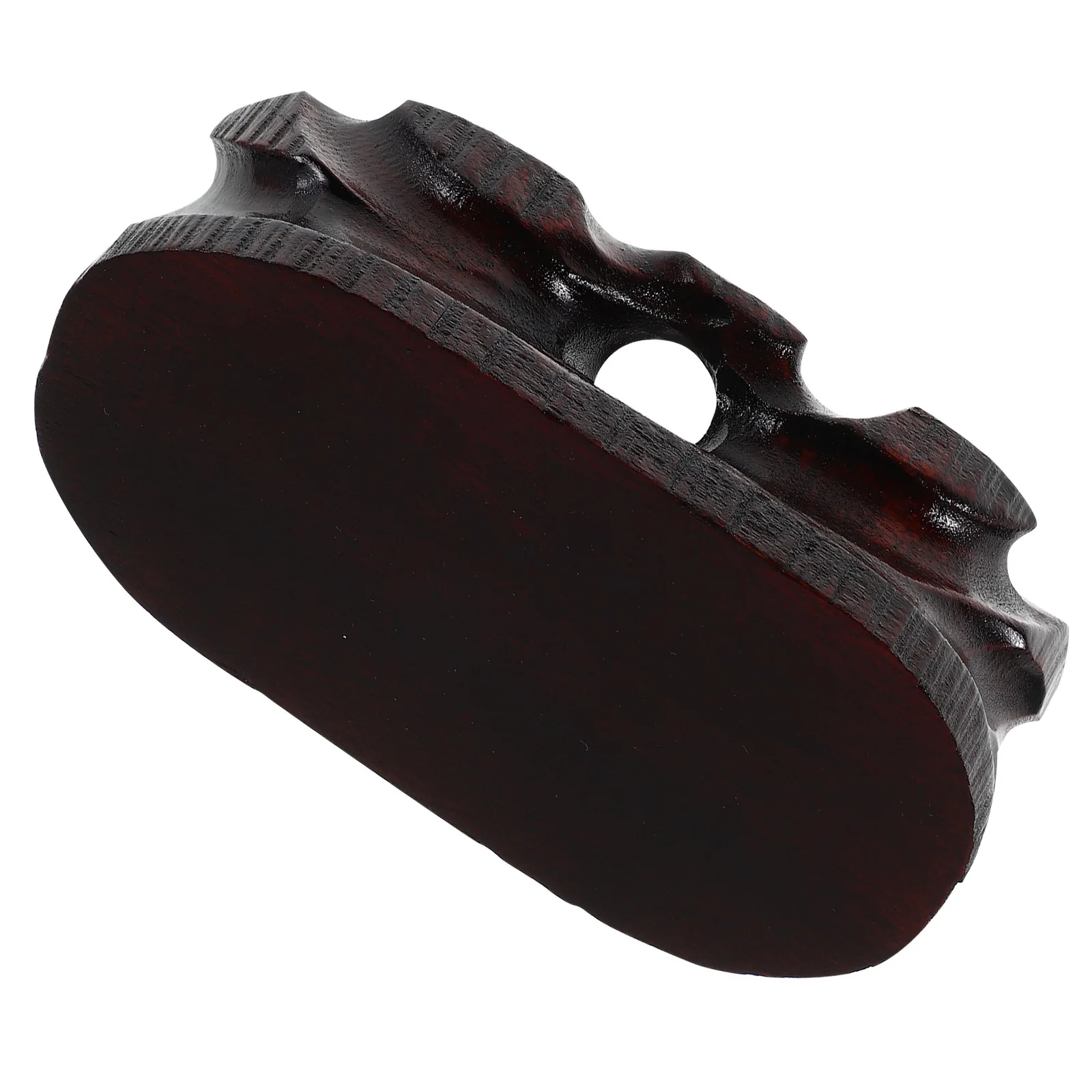 

Rustic Solid Wood Vintage Display Stand Oval Base Decorative Riser for Vase Bonsai Plants Flower Pot Table Vase Display Stand