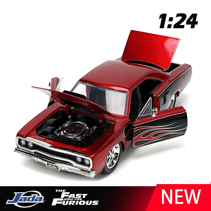 

JADA 1:24 Plymouth Road Runner 1970 Alloy Car Diecasts & Toy Vehicles Car Model Miniature Scale Model Car For Children