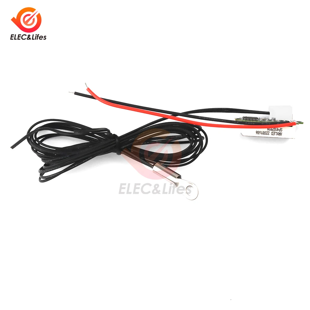 0,28 Zoll LED Digital anzeige Thermometer Temperatur sensor Detektor wasserdichte NTC Metalls onde DC 4-28V -50 ~ 210 ℃/-58 ~ 410 ° C