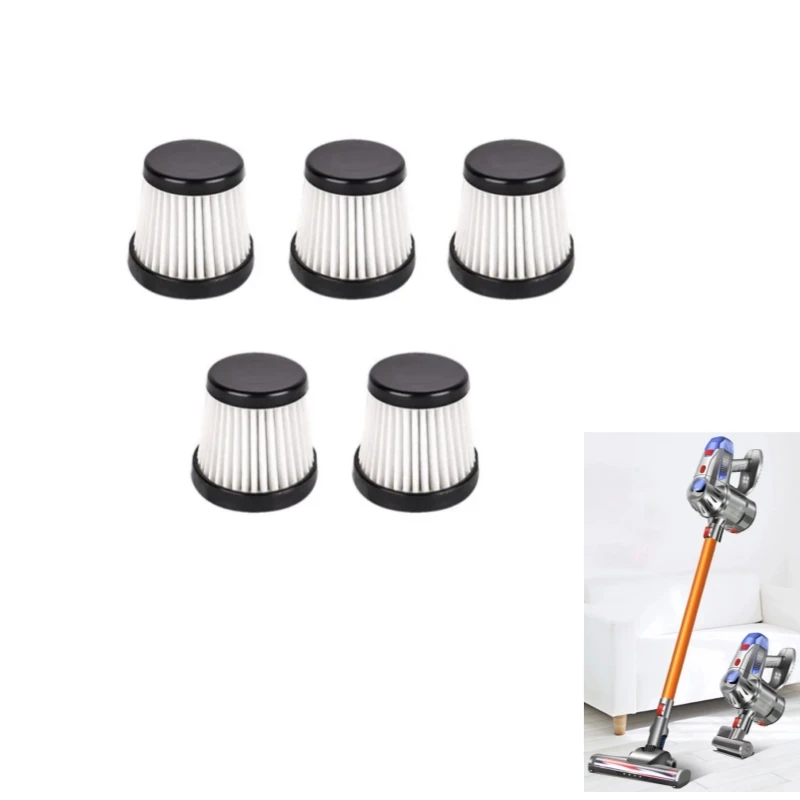 5 pcs HEPA Filter for YTWO 10kPa, 150W Wireless Handheld Vacuum Cleaner Parts Spare Accessories Replacement Filter