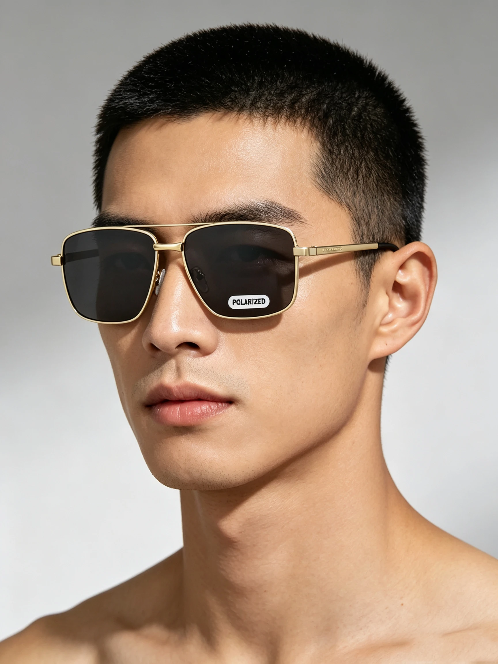 Rectangular Metal Frame Polari - Sunglasses Aviator Polarized ulasan dan harga