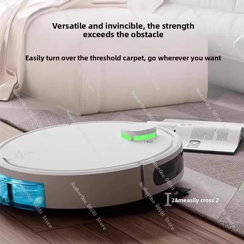 Smart home automatic sweeping robot with large and small rice grains