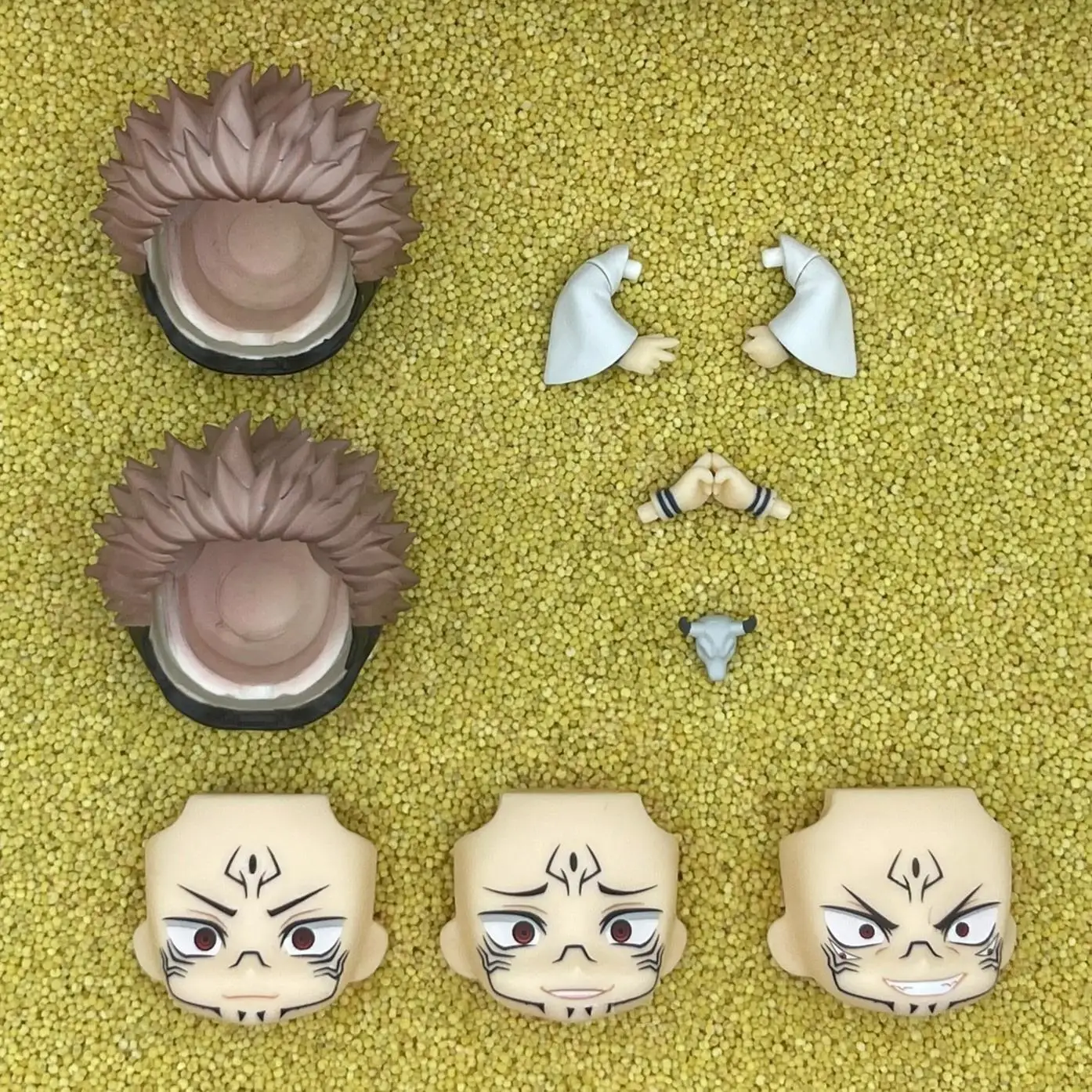 liangmiansuluo GSC Clay Man Face doll face hair doll accessories