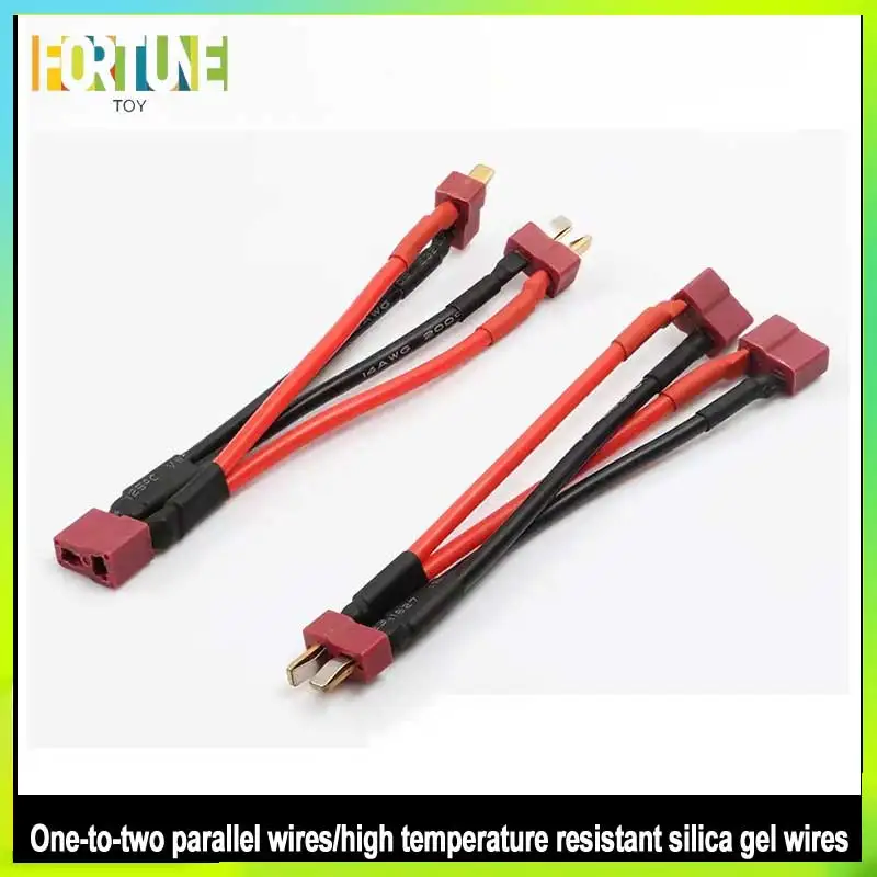 

T-Plug Y Wire Harness Female To Male T Plug Parallel Battery Pack Connector Cable For Rc Lipo Battery Rc Model
