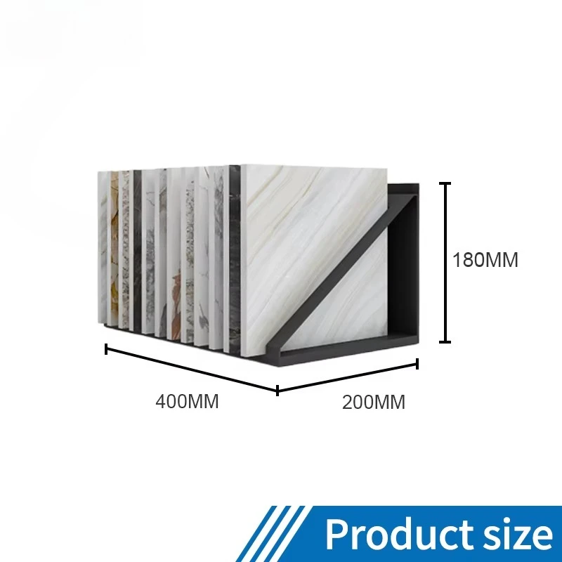 &c Factory Customized Size Vertical Display Stand Small Ceramic Tile Stone Flooring Simple Rack Top Table Stand