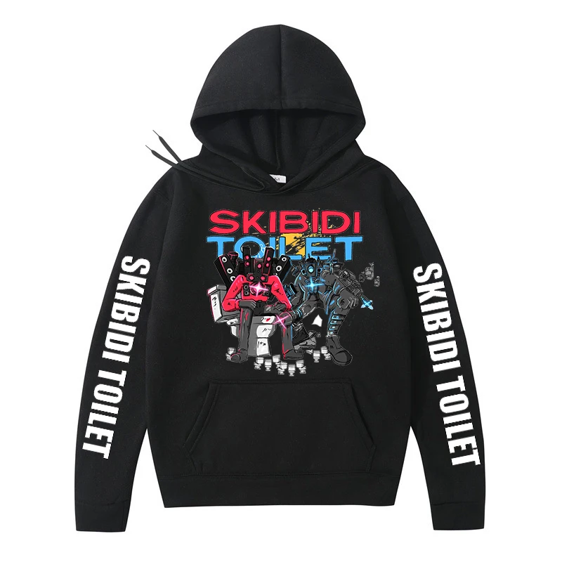 Hot Game Skibidi Toilet Print Hoodies Boys Girls Funny Clothes Tops Autumn Harajuku Sweatshirt Kids Casual Hooded Pullover 3-14T