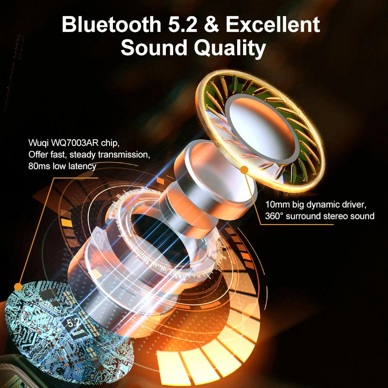 QCY HT07 ArcBuds ANC سماعات لاسلكية 4 أوضاع 40dB إلغاء الضوضاء سماعات أذن بلوتوث 5.2 TWS سماعات 6 ميكروفون AI HD Call