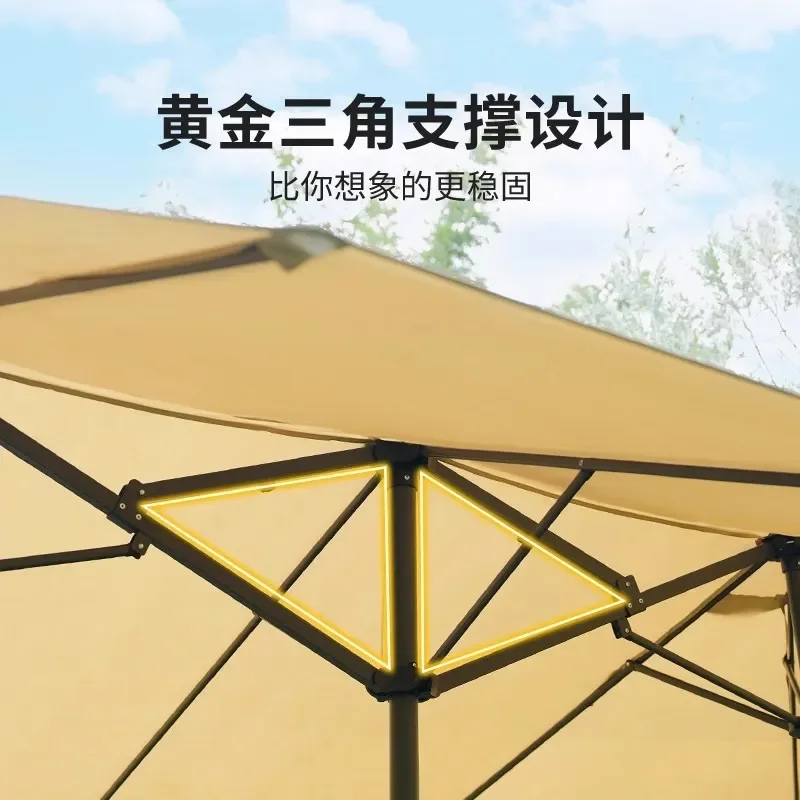 Large Commercial Outdoor Sun Umbrella for Garden Terrace Patio Heavy Duty Parasol Shade Cover