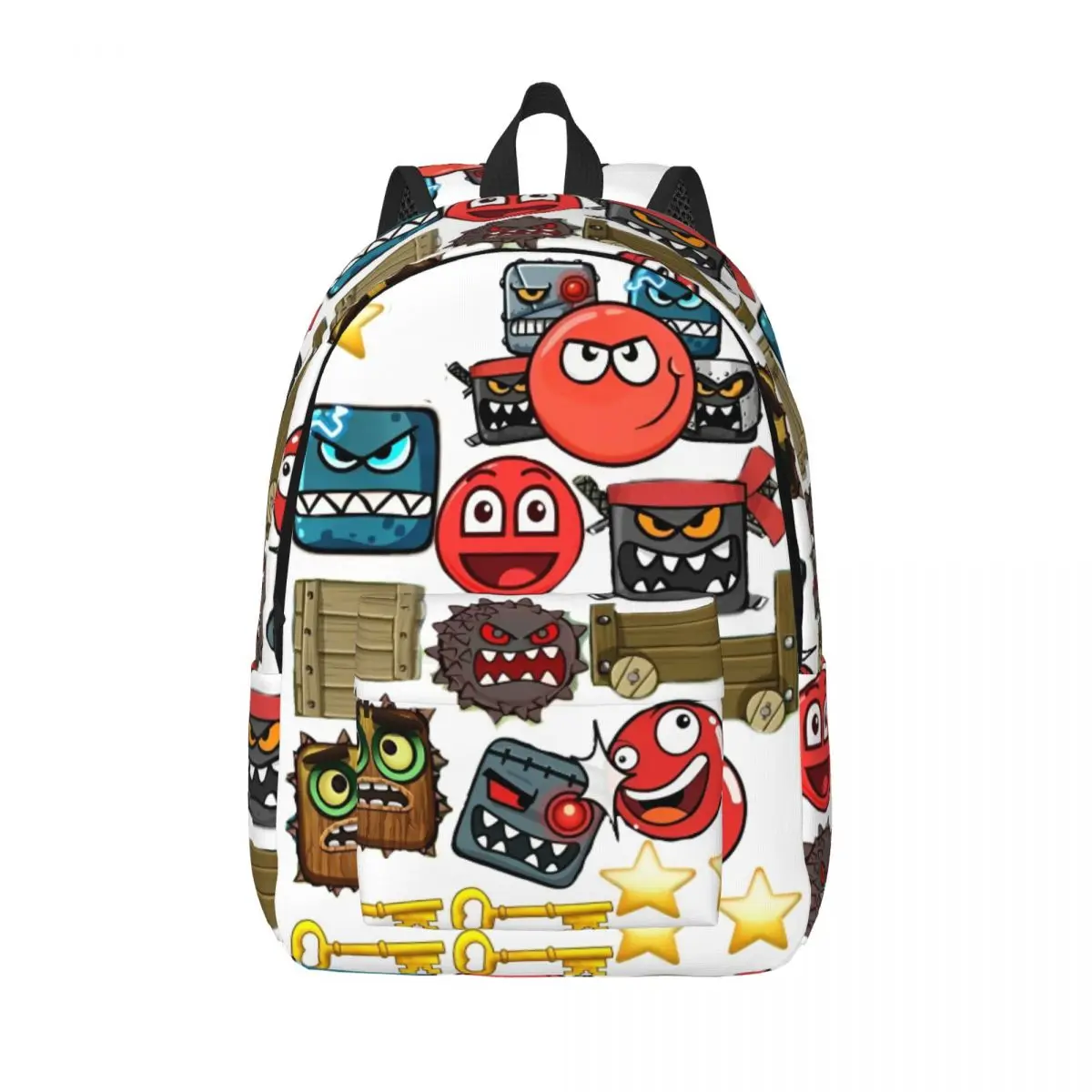 

Red Ball 4 Game Cool Backpack Gift Student Hiking Travel Level Clearing Daypack for Men Women Laptop Computer Shoulder Bag