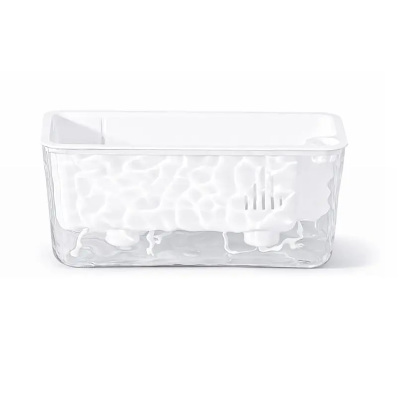 AT44-Self-Watering Rectangular Plant Pot With Drainage Hole, Houseplant Container Suitable For Windowsills, For Succulents, Flow