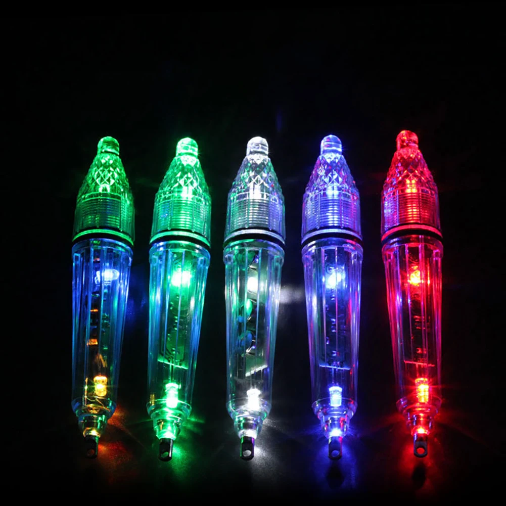 1 PC Fish Attracting Lamp,Boat Fishing Light, Underwater Lure Bait Light,  Pool Light 300 Hours Internal Battery Power