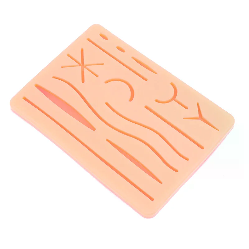 الجلد خياطة نموذج الجرح سيليكون خياطة الوسادة Y صدمة خياطة لوحة التدريب قابلة لإعادة الاستخدام سيليكون خياطة ممارسة حصيرة #2