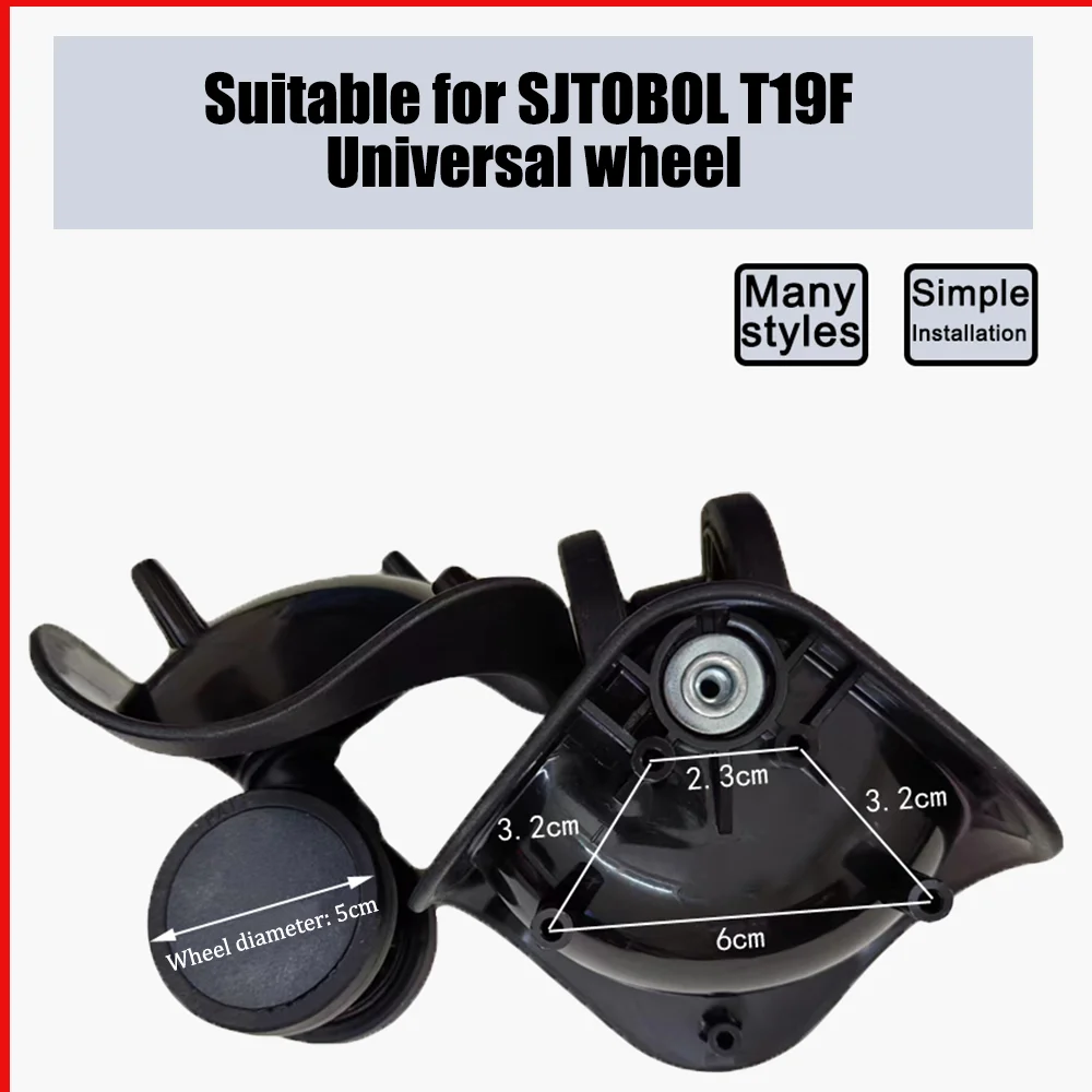 

Suitable For SJTOBOL T19F Trolley Case Wheel Pulley Sliding Casters Universal Wheel Luggage Wheel Slient Wear-resistant Smooth