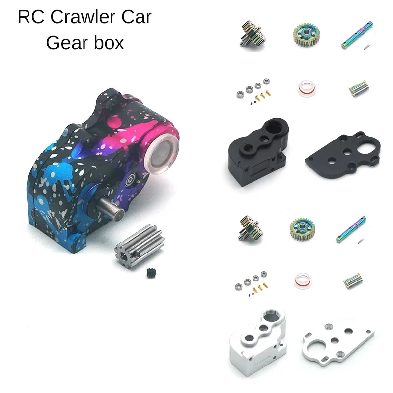 

1/10 RC Crawler Car Gearbox LCG Low Center Gearbox for AXIAL SCX10 90046 Traxxas TRX4 Defender Bronco RC4WD D90 Speed Conversion