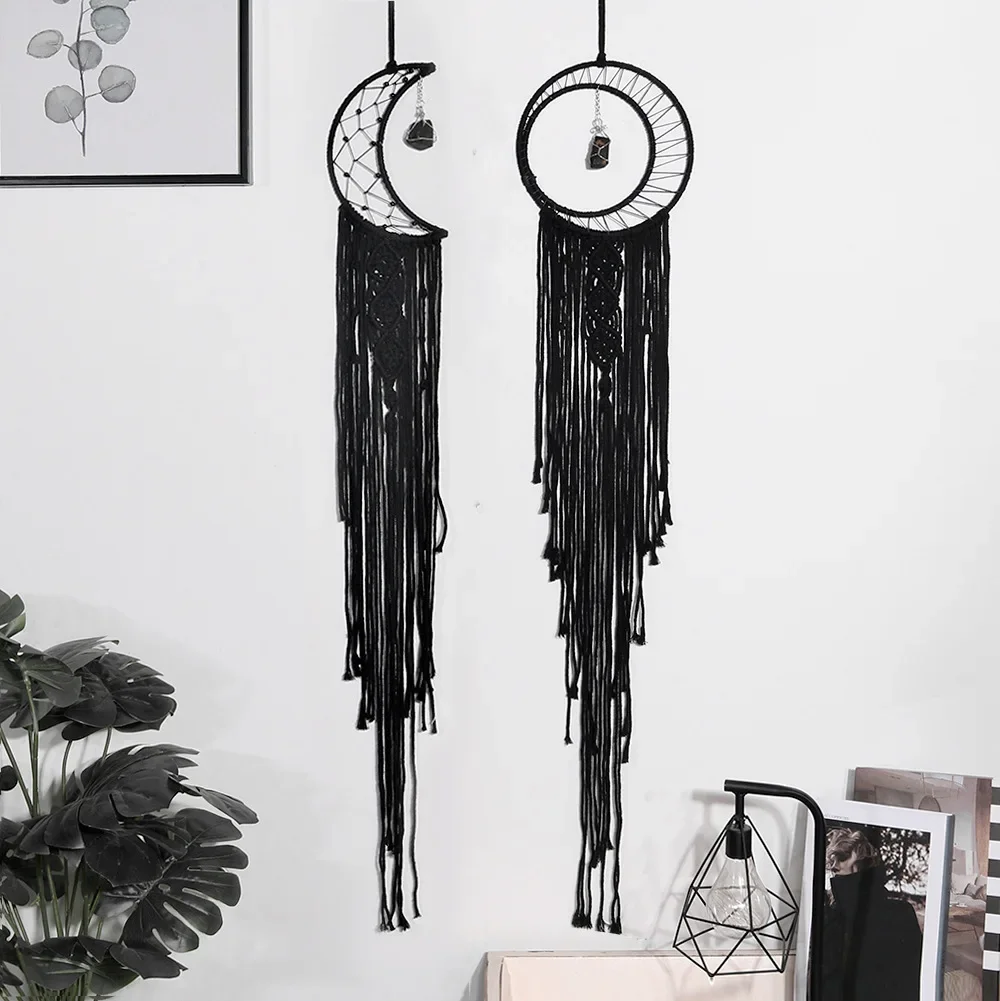 Northern Europe Popular Woven Tapestry Dream Catcher Hand Pendant Home Hanging Star Moon Decorative Hanging Cloth Wholesale