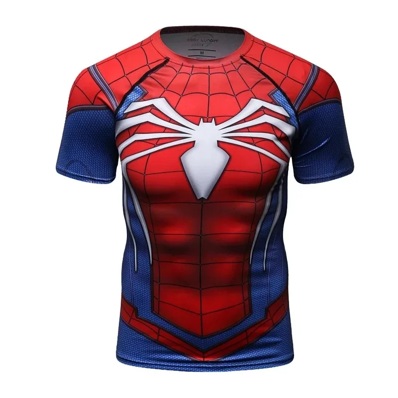 Rashguard MMA Compression T Shirt Super-Man Kickboxing Clothing Rash Guard Fitness Tights Bjj Boxing Sport T-shirts For Men Tops