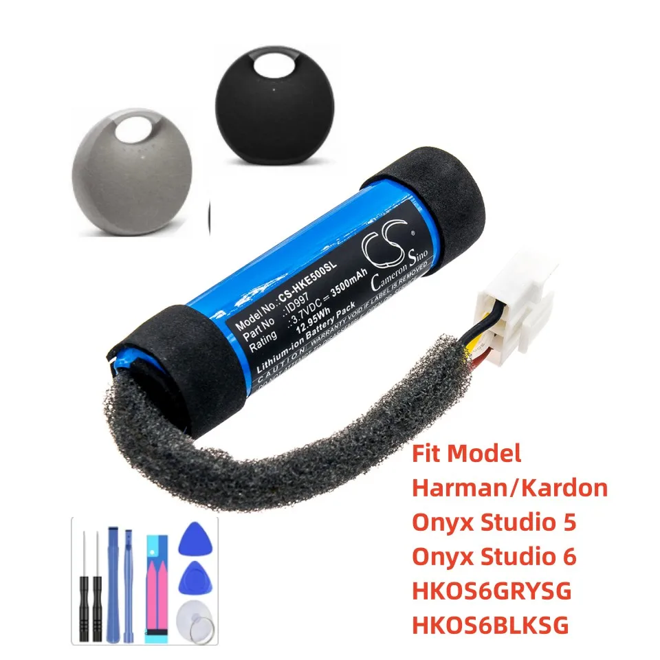 Speaker Battery For Harman/Kardon IAA007NA ID997 Onyx Studio 5 Onyx Studio 6 HKOS6GRYSG HKOS6BLKSG 3500mAh / 12.95Wh  3.70V