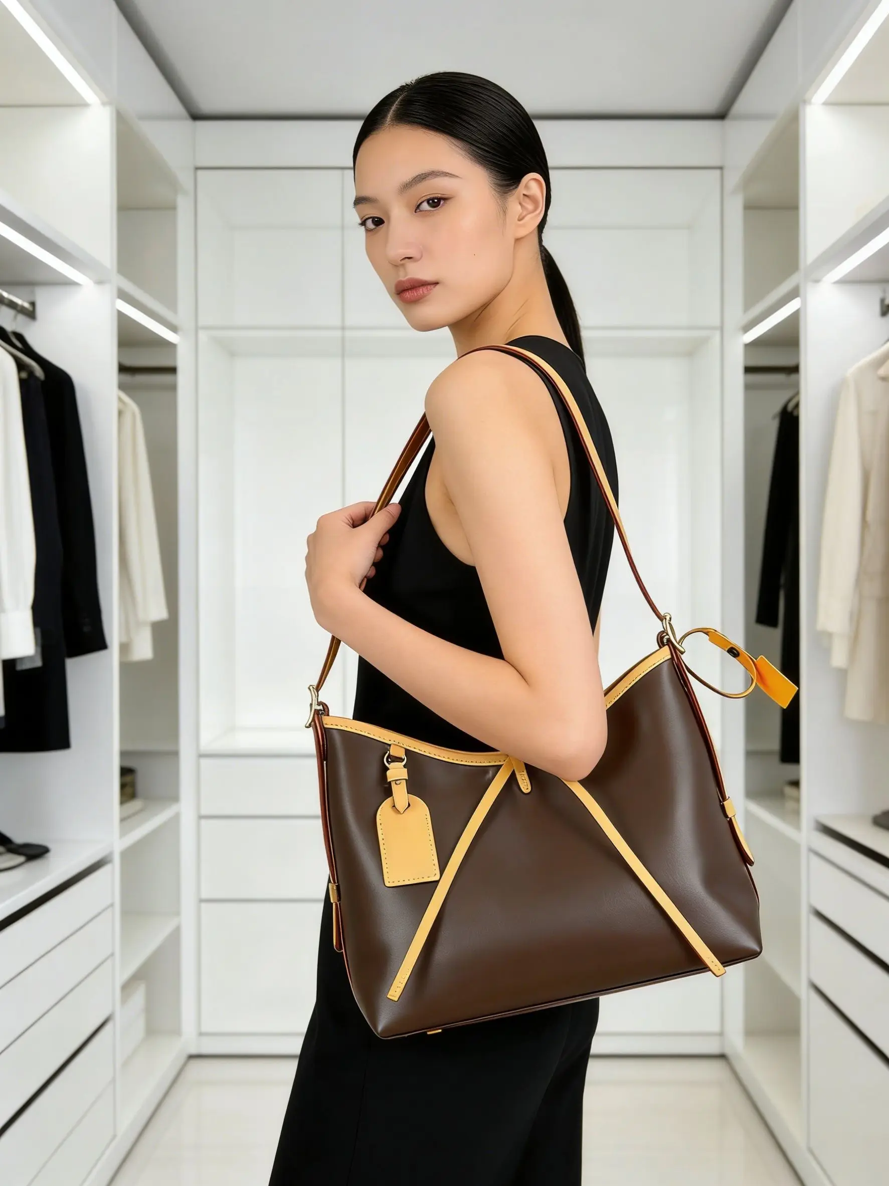 

Роскошная женская сумка через плечо, высококачественная кожаная женская сумка-кроссбоди, элегантная женская сумка-тоут, дамская сумочка