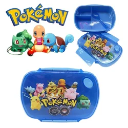 Pokemon Pikachu Lunch Box Cartoon Anime Children Cute Lunch Box Portable Leak-proof Food Container Student Plastic Tableware New