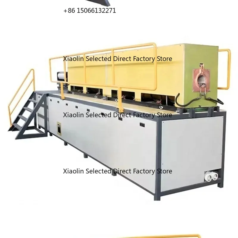 Industrial Induction Electric Heating Steel Round Bar And Creating Giant Coil Springs Heat Furnace