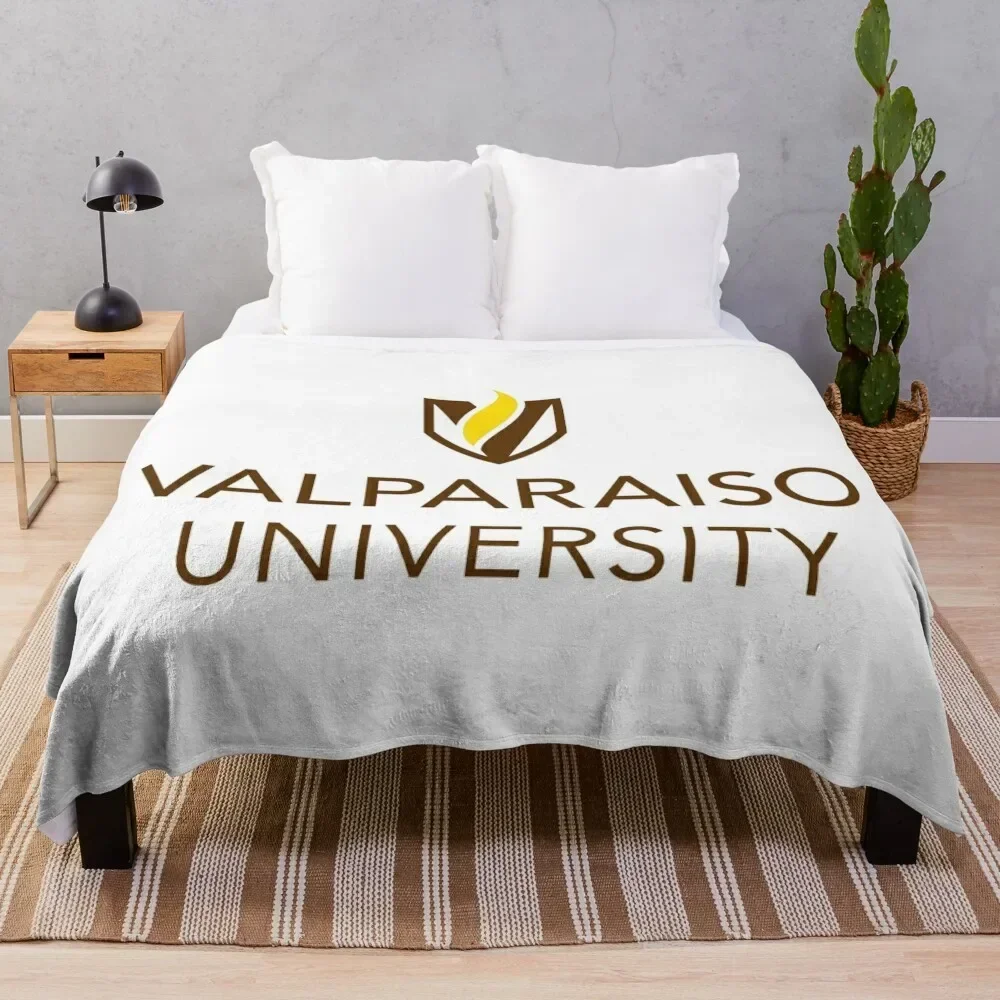 

Valparaiso College Throw Blanket heavy to sleep Blankets For Bed Thin bed plaid Blankets