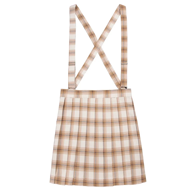 Jupes plissées Vintage pour femmes, Tartan imprimé, skateur, uniforme d'école JK, jupe Midi, ligne a, accessoires, jupe Orange pour filles