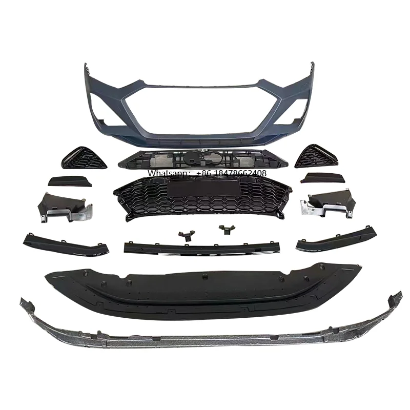 

Car A7 S7 Front Bumper RS7 Style Look Front Bumper Body Kits with Grill for A7 S7 C8 2019 2020 2021 2022 2023 2024