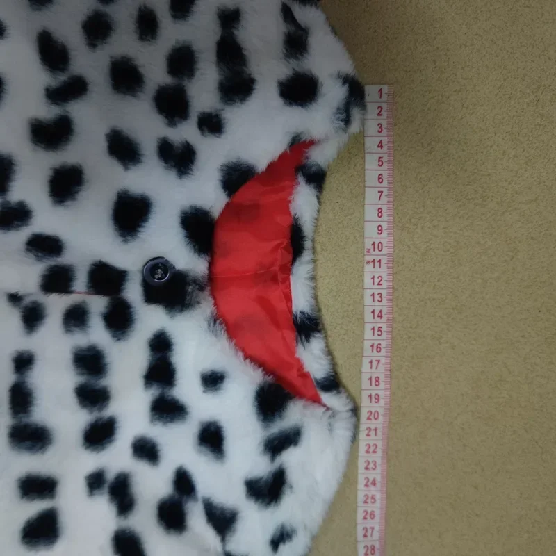 Accesorios de Cosplay de Cruella, capa de bruja, chal Sexy de lunares de leopardo para mujer, disfraz de fiesta de pasarela de noche de Carnaval de Halloween