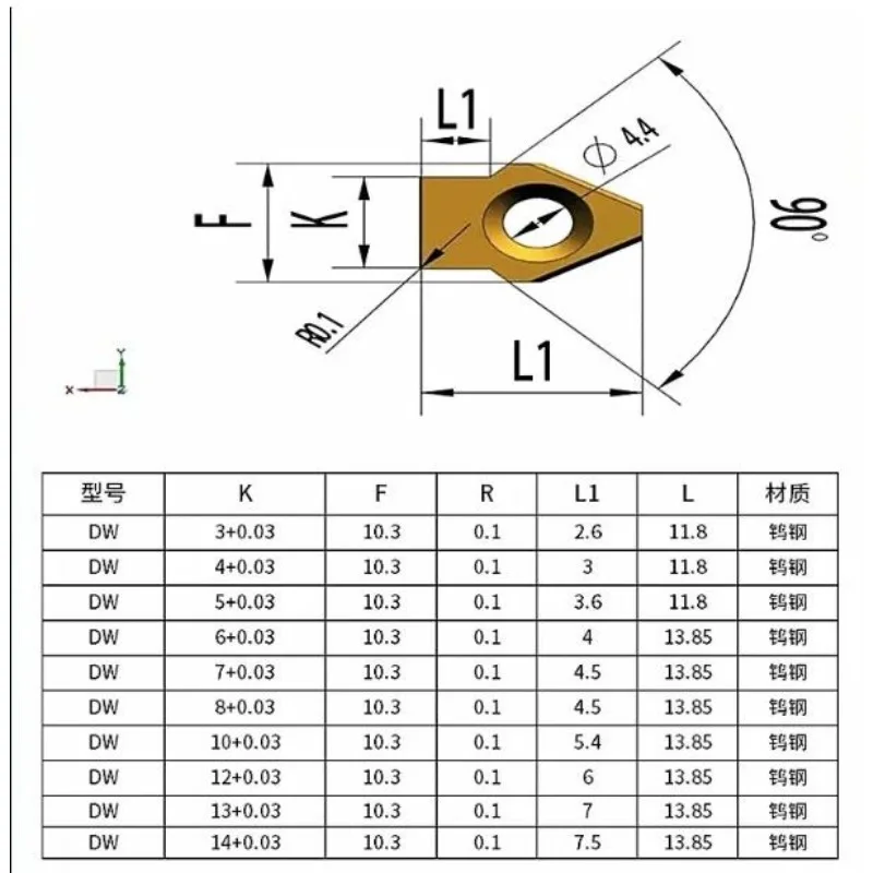 CNC Broaching Tool Keyway Slotting Tool Holder Keyway Gear Shaper Positioning Groove Broach Tool Inserts Carbide Insert