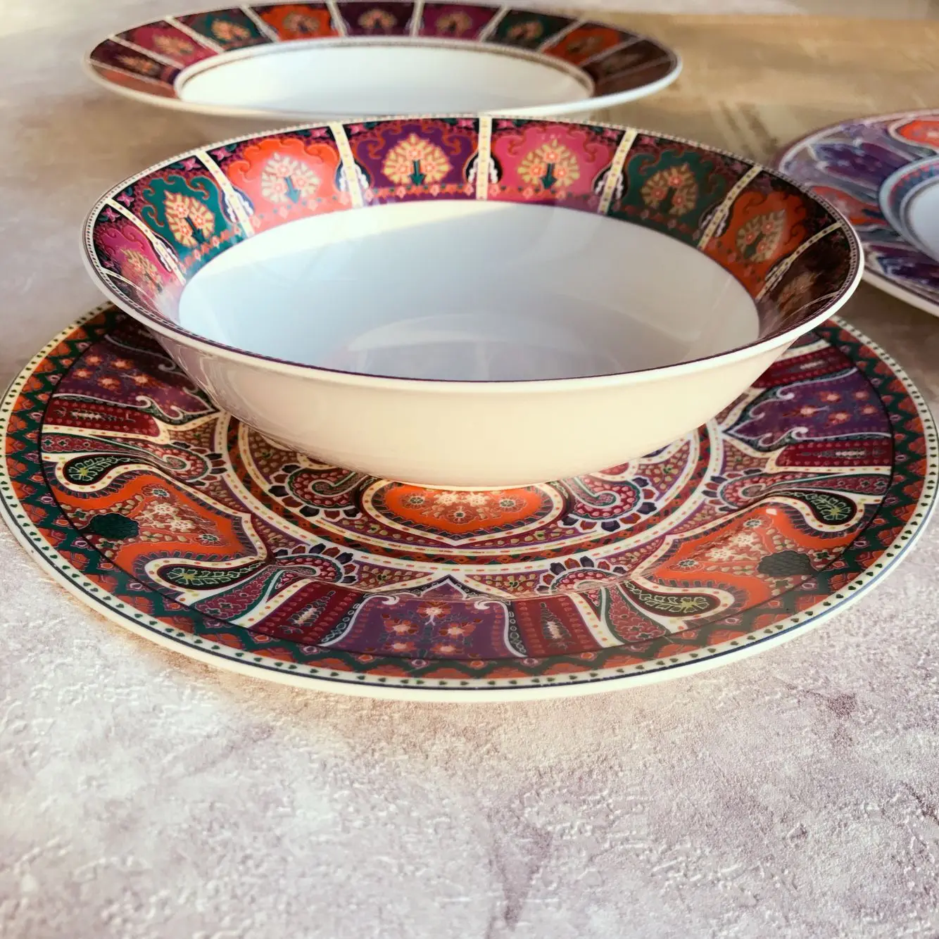 Theme tableware export tail order ethnic style western tableware steak plate flat plate espresso cup cereal bowl